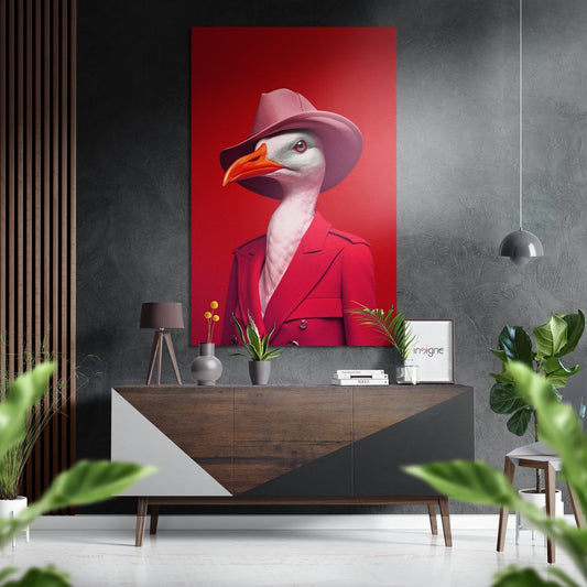 Lady Bird Brushed Aluminum Dibond Wall Art