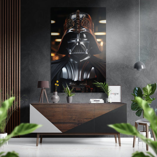 Darth Wader Brushed Aluminum Dibond Wall Art