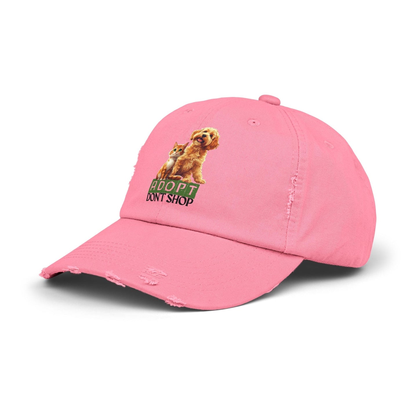 Adopt Don’t Shop Distressed Cap for Pet Lovers