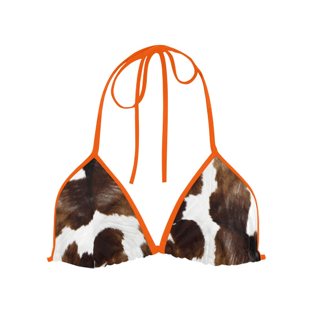 Cow Print Bikini Tops and Bottoms Sold Separately