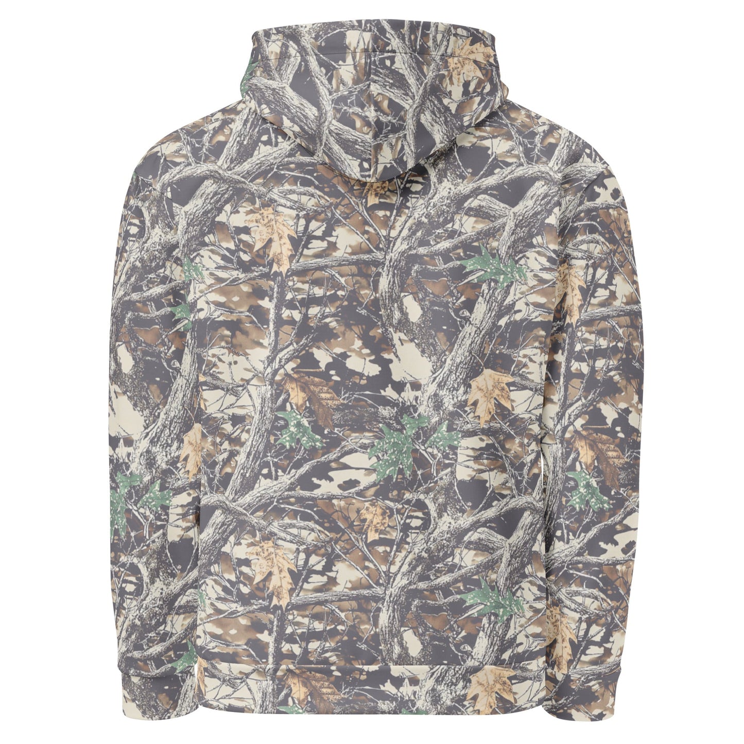 Faded Camouflage Wide String Hoodie
