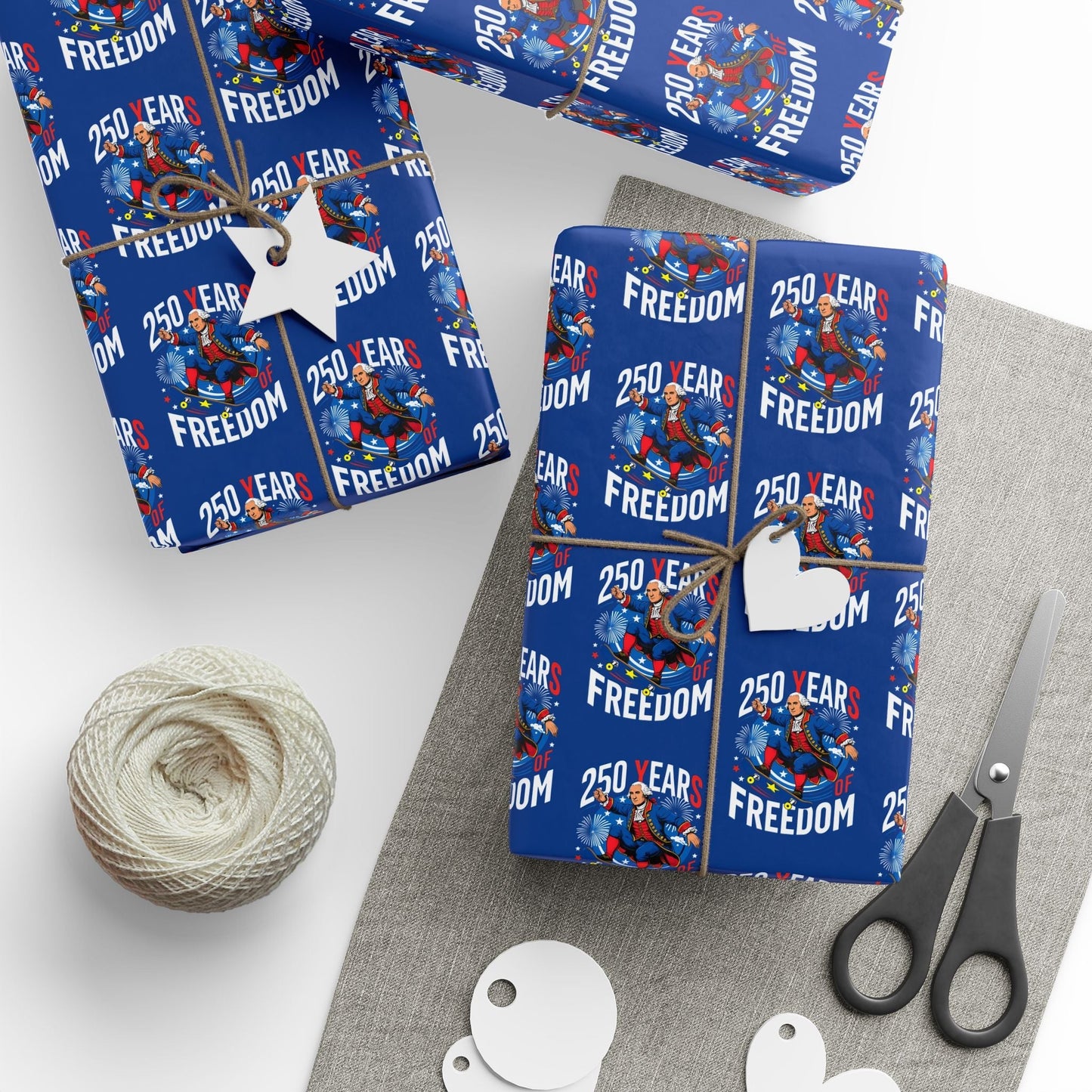 America 250th Anniversary Freedom Custom Wrapping Paper Roll
