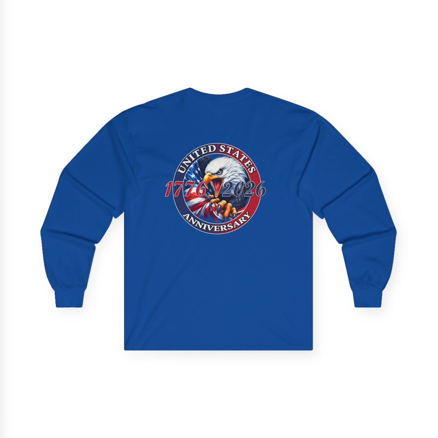 America 250th Anniversary Patriotic Long Sleeve T-Shirt – 1776–2026 Edition