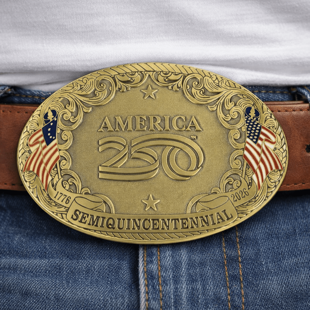 America250™ Heritage Emblem Belt Buckle