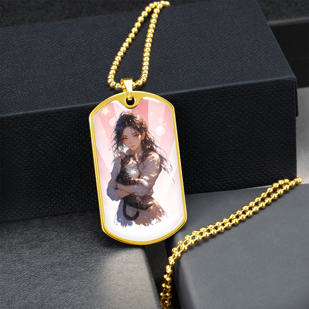 Anime Cat Lady Necklace