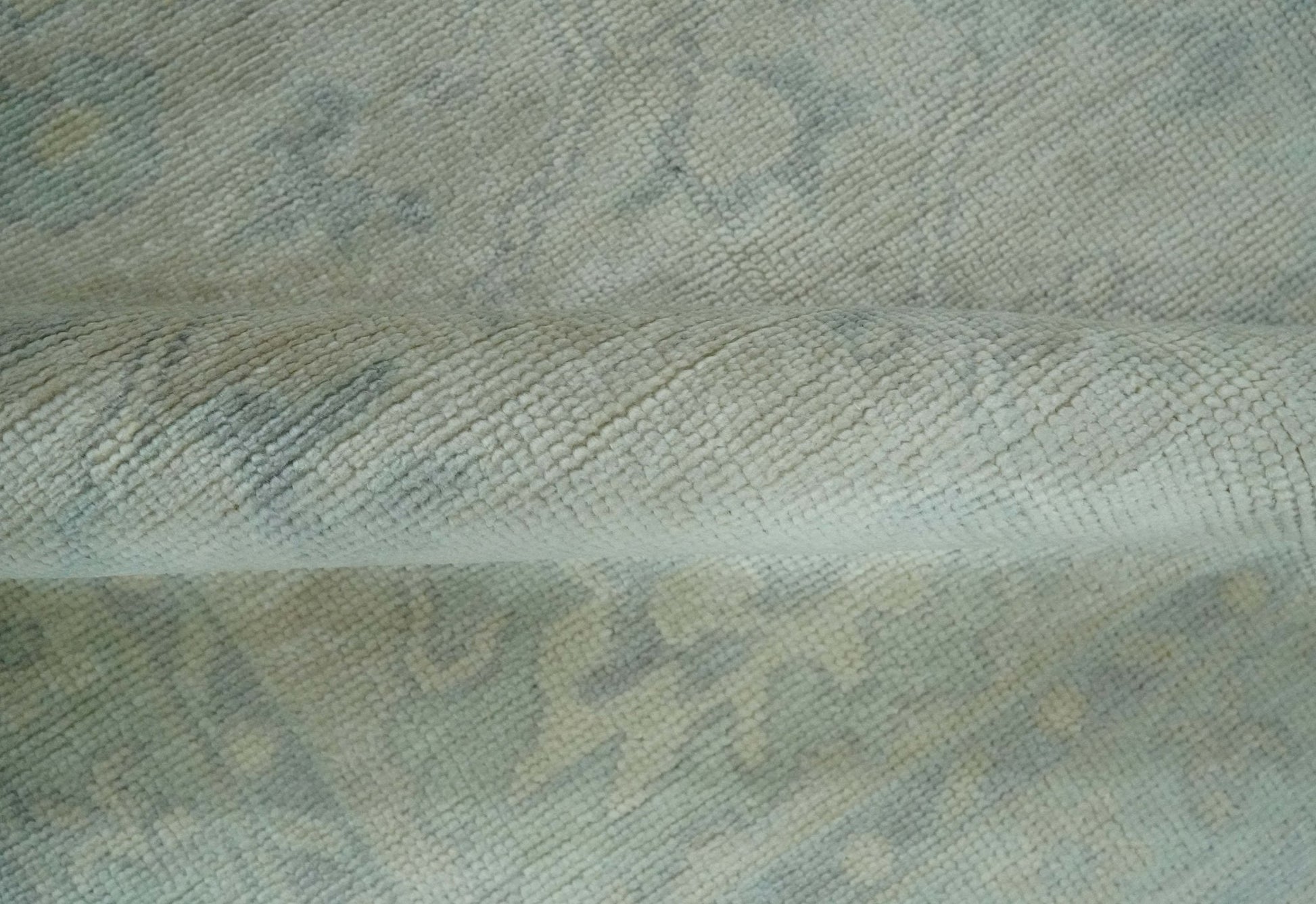 Antique Finish Silver, Gray and Charcoal Hand Knotted Oriental Oushak 8x10 wool Area Rug