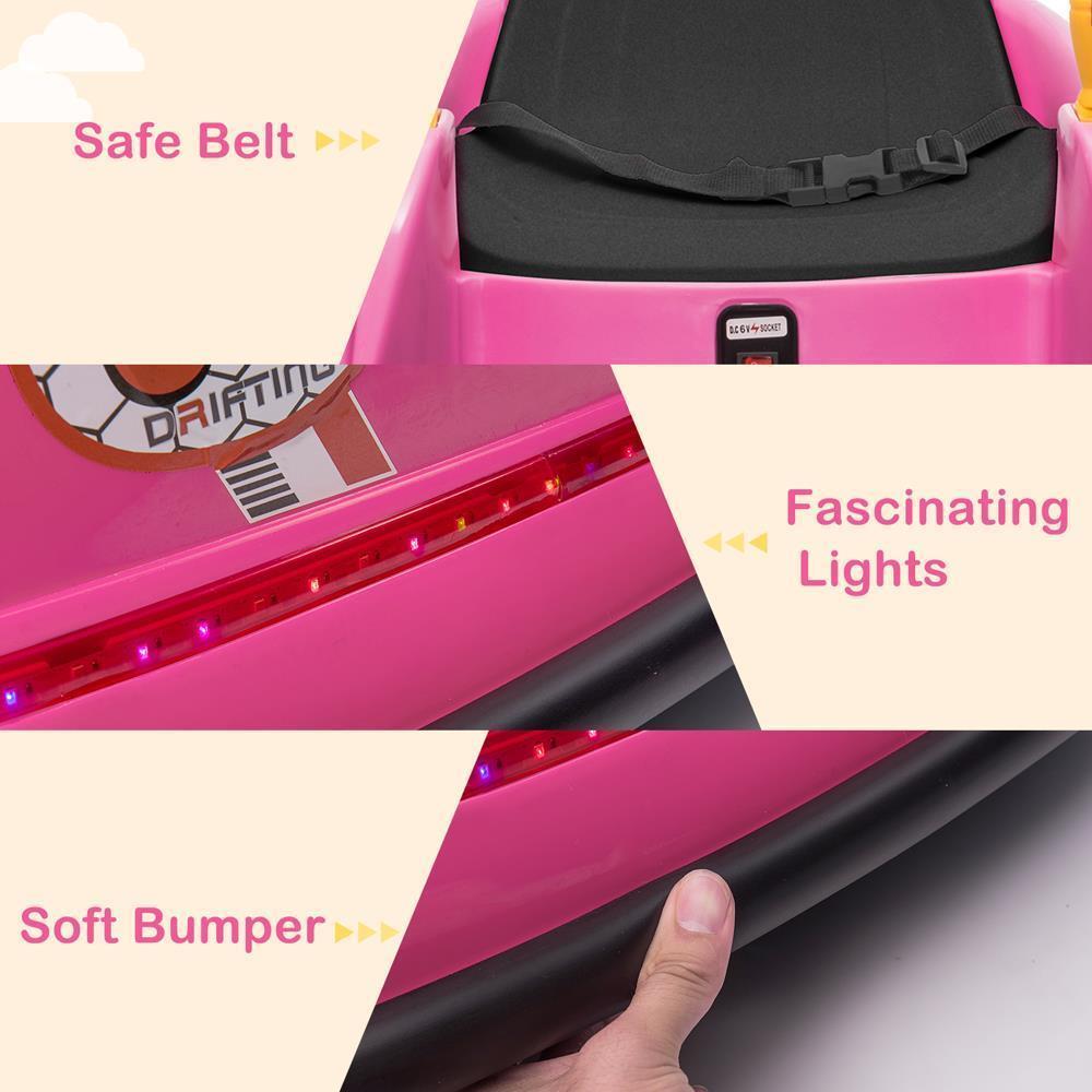 ASTM-certified Electric 6V Ride On Bumper Car for Kids with Remote Control