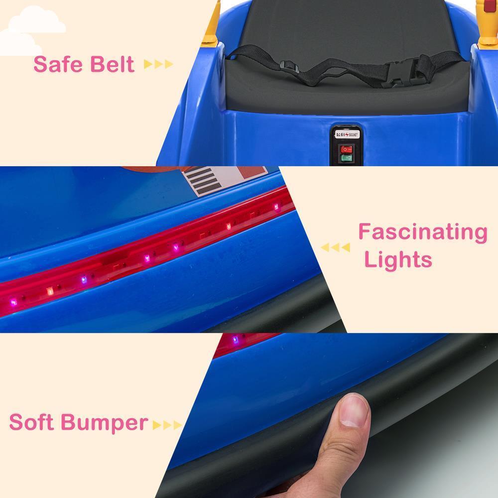 ASTM-certified Electric 6V Ride On Bumper Car for Kids with Remote Control