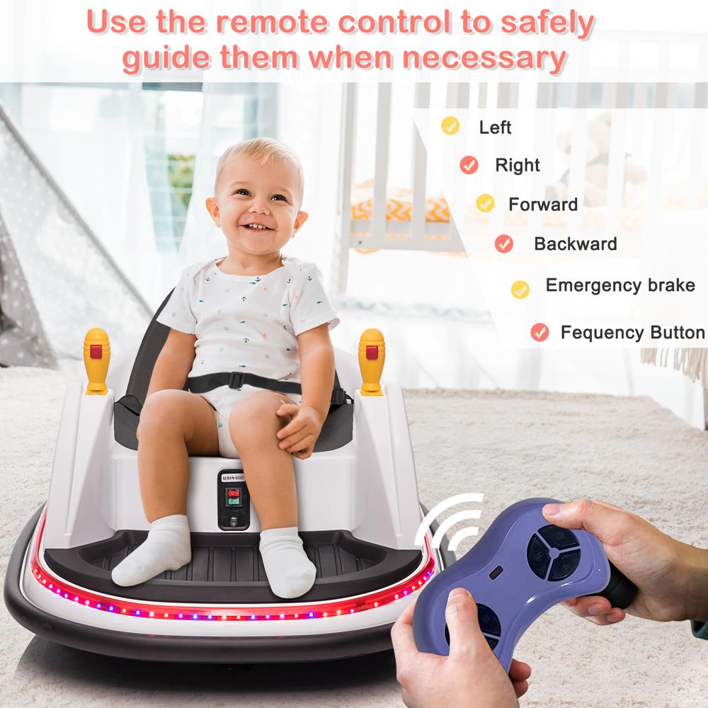 ASTM-certified Electric 6V Ride On Bumper Car for Kids with Remote Control