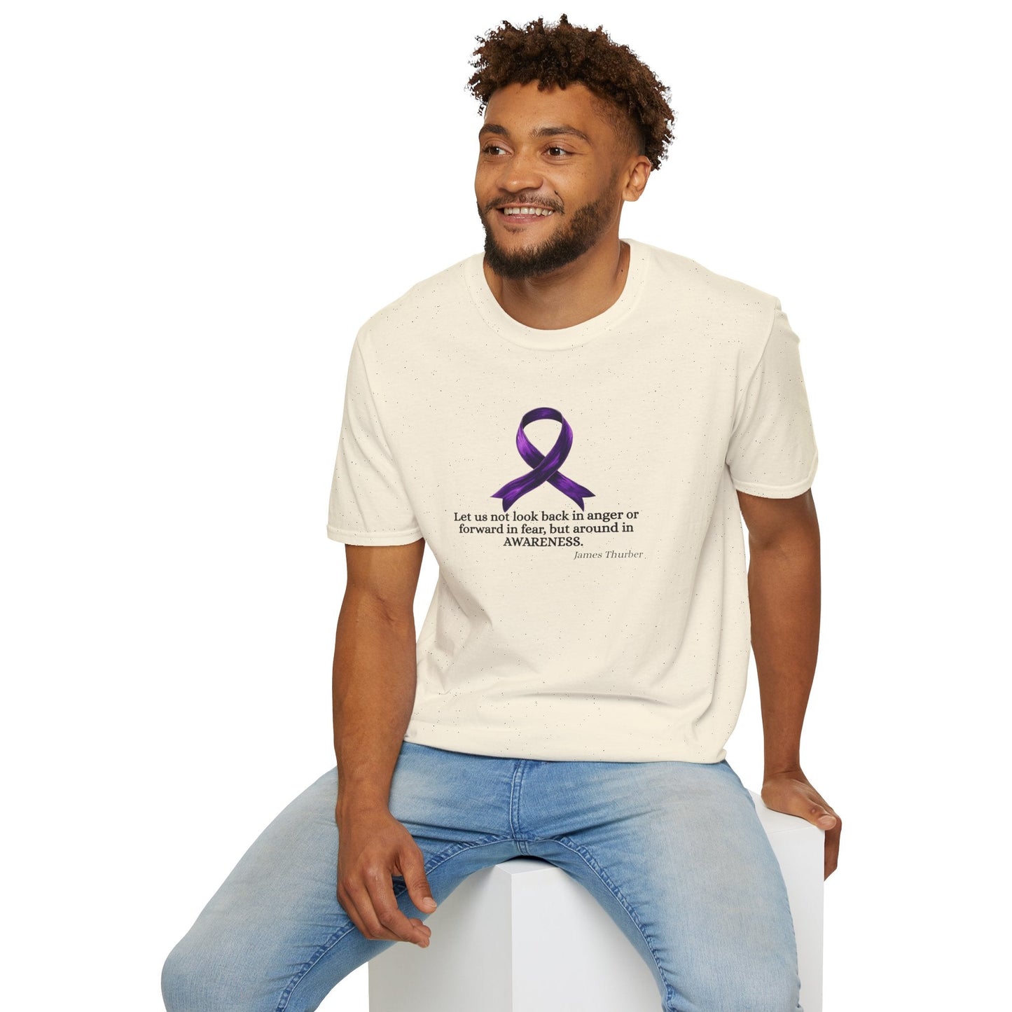 Epilepsy Awareness Ribbon T-Shirt for Unisex Wear