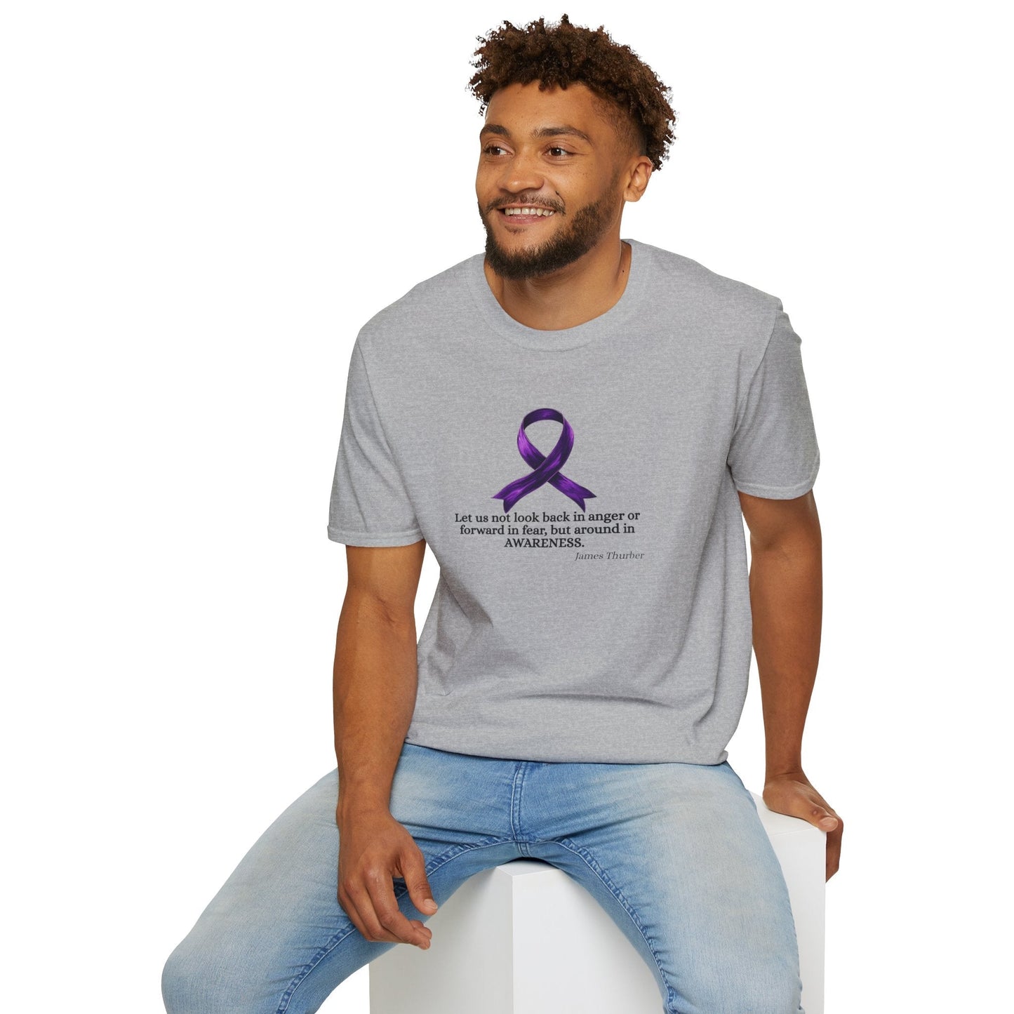 Epilepsy Awareness Ribbon T-Shirt for Unisex Wear