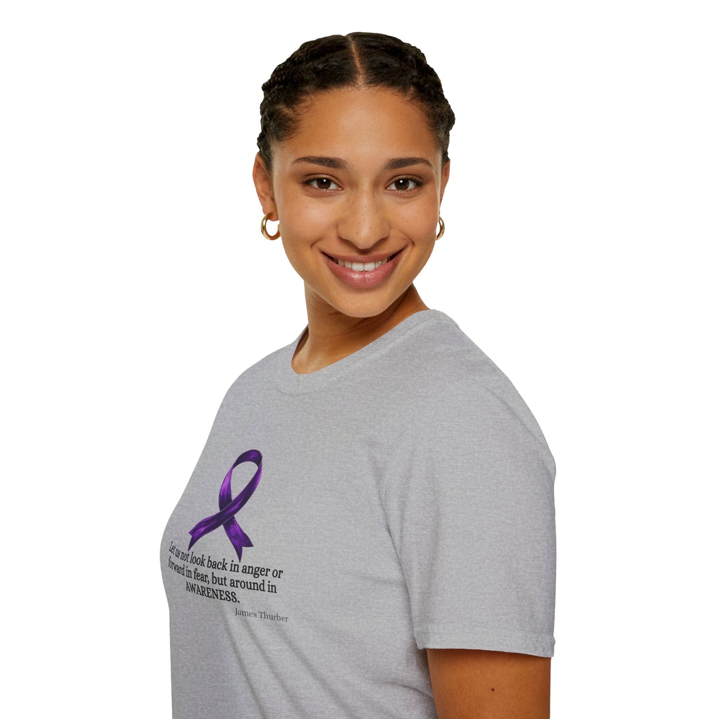 Epilepsy Awareness Ribbon T-Shirt for Unisex Wear