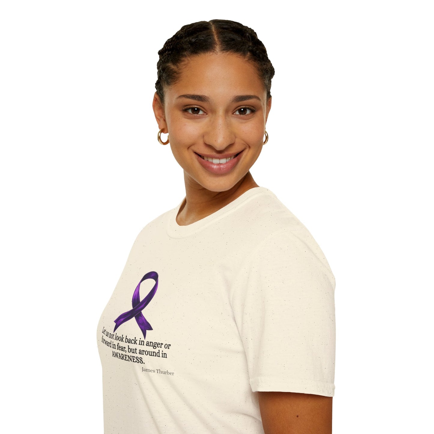 Epilepsy Awareness Ribbon T-Shirt for Unisex Wear