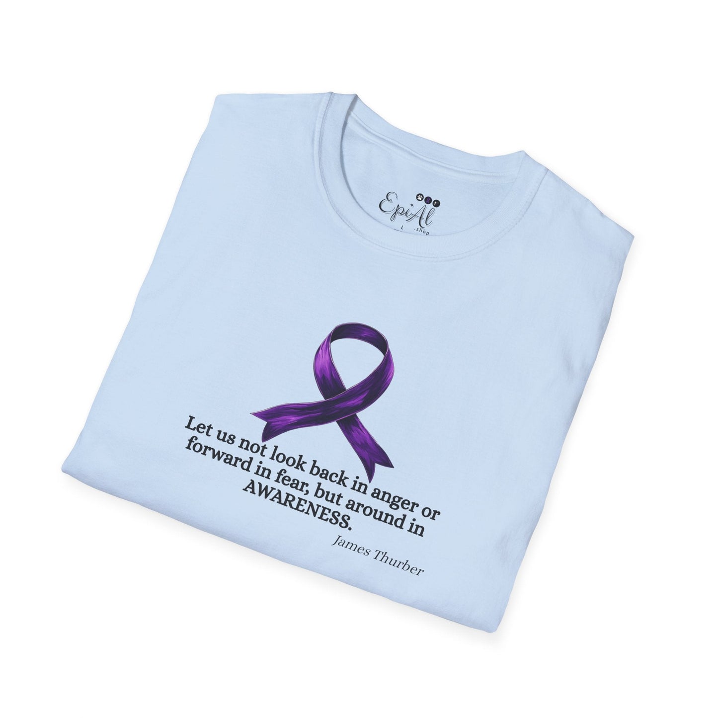Epilepsy Awareness Ribbon T-Shirt for Unisex Wear