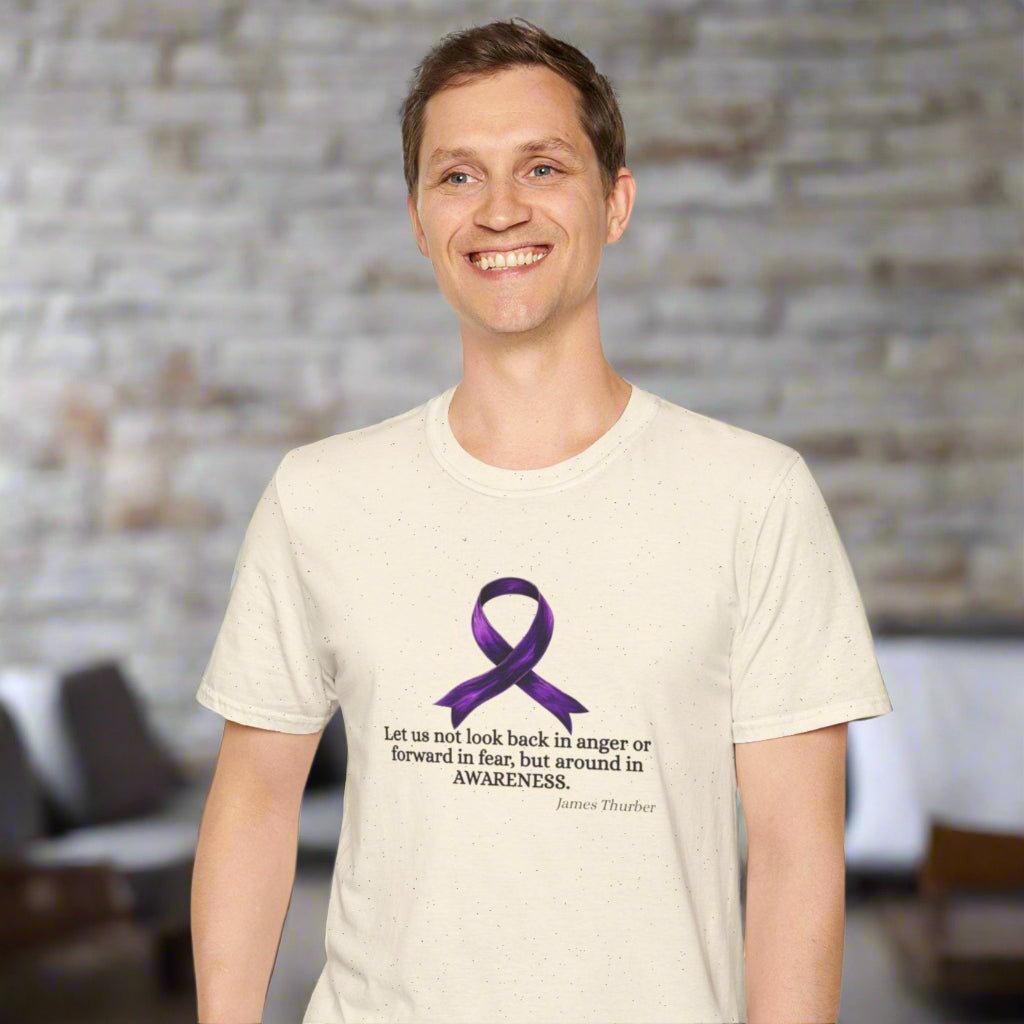 Epilepsy Awareness Ribbon T-Shirt for Unisex Wear