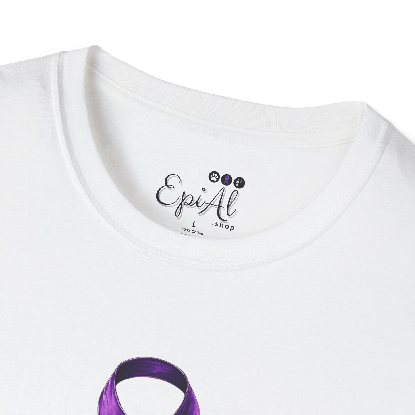 Epilepsy Awareness Ribbon T-Shirt for Unisex Wear