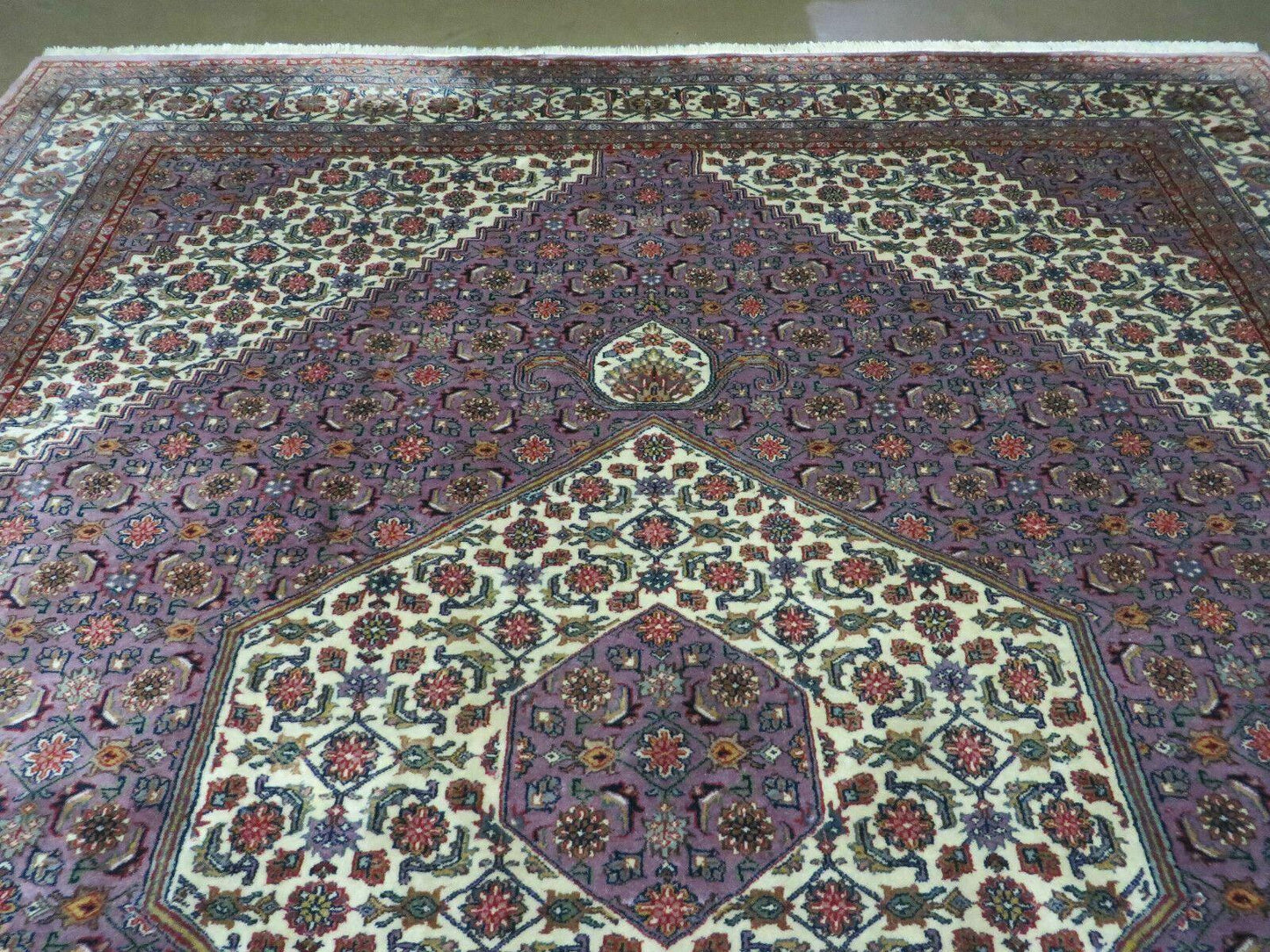 8' X 10' Vintage Fine Handmade India Wool Rug Hand Knotted Carpet Detailed Nice