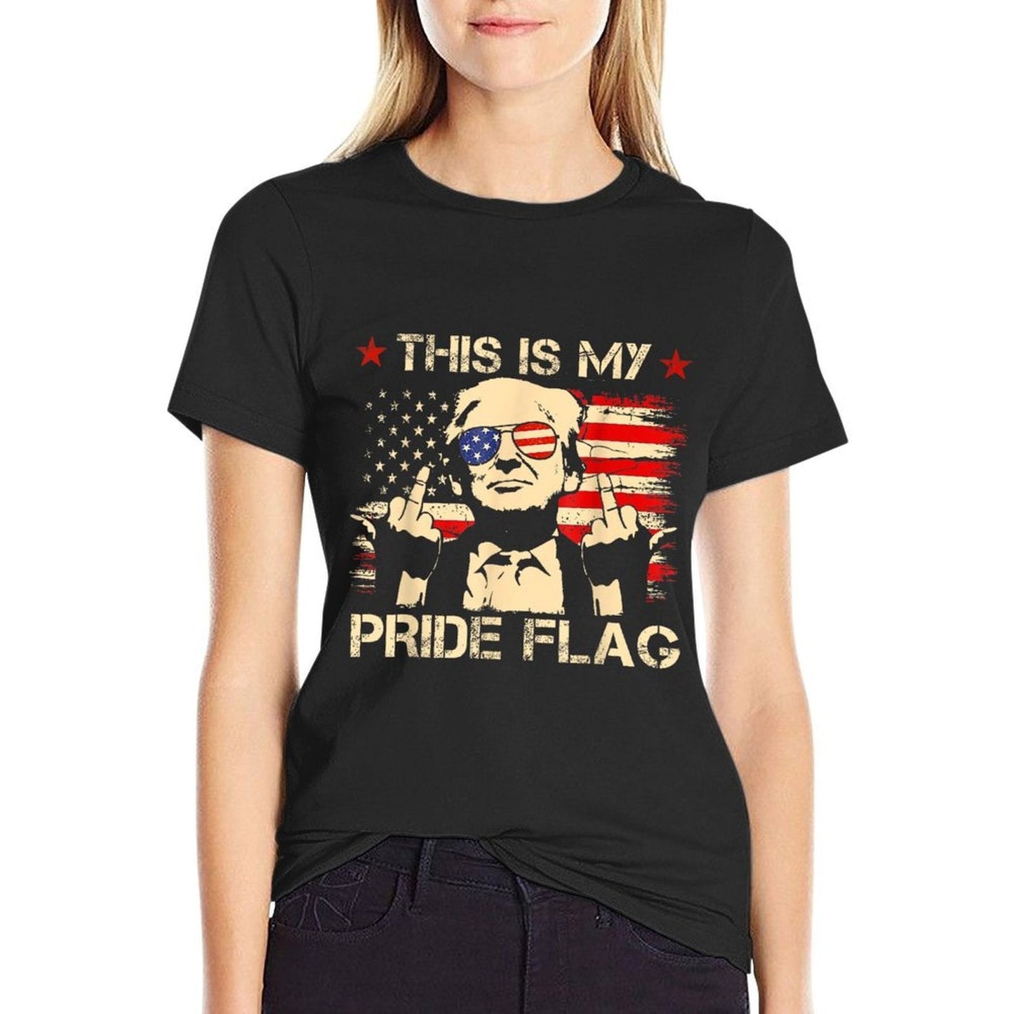 This Is My Pride USA American 4th Of July Patriotic  Breathable T-Shirt