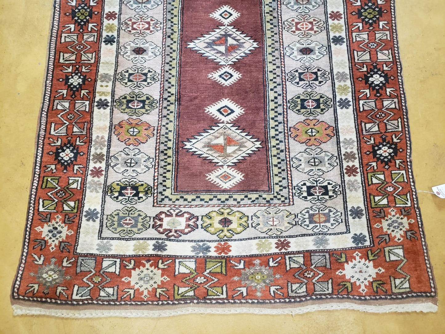 4x8 Turkish Rug - Turkish Oriental Carpet - Tribal Rug - Talesh Rug - Hand Knotted Wool Area Rug 4' 4" x 7' 6" Bedroom Rug Vintage