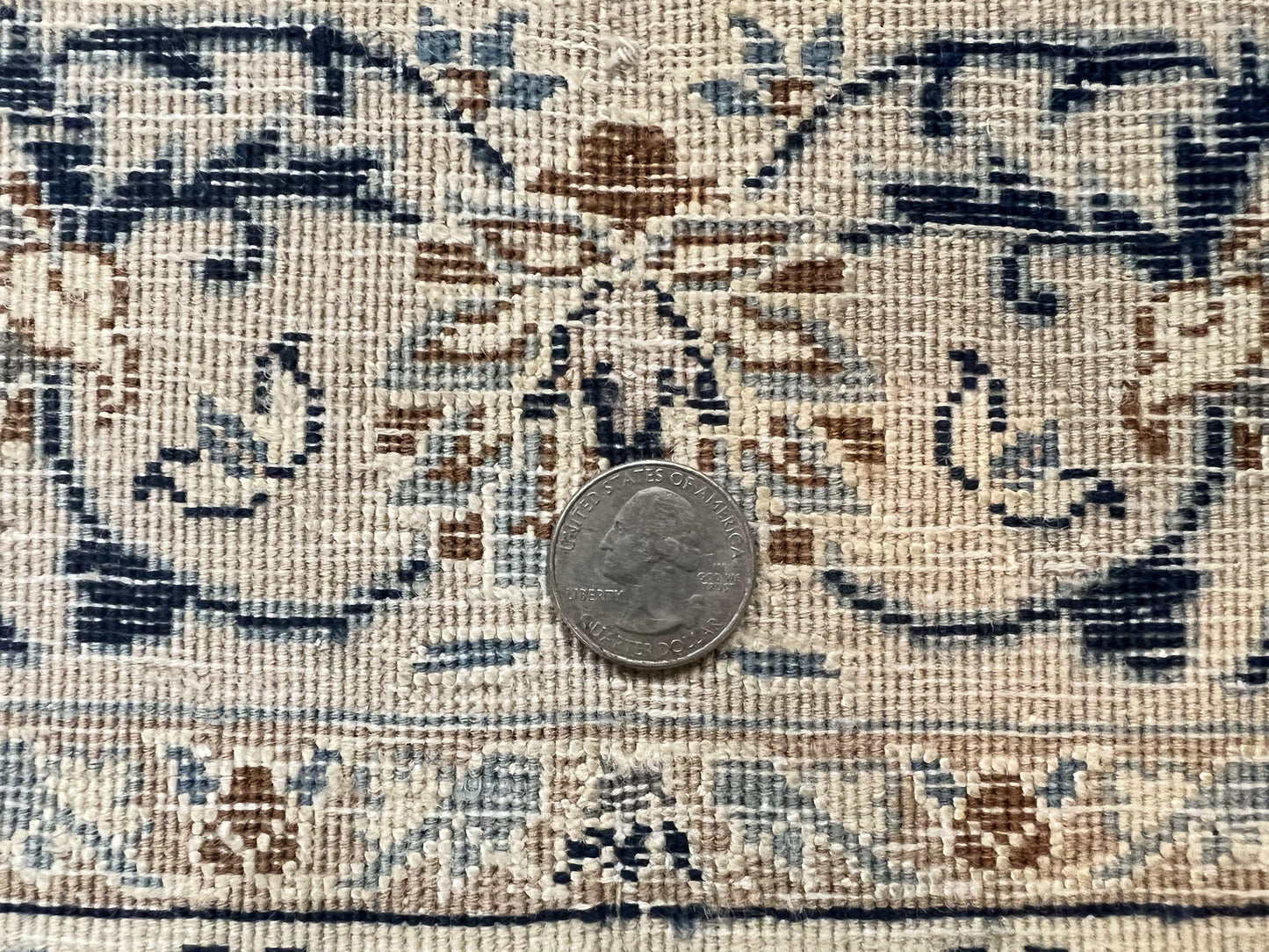 Persian Nain Rug 3x5, Floral Medallion Oriental Carpet, Very Fine Hand Knotted Handmade Wool and Silk Highlights Rug, Vintage Semi Antique