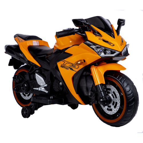 Kids Motorcycle 12V Motorcycle For Kids 3 4 5 6 Years Boys Girls 12v7ah Kids Motorcycle Ride On Toy With Training Wheels Manual Throttle  Drive By Hand Lighting Wheels