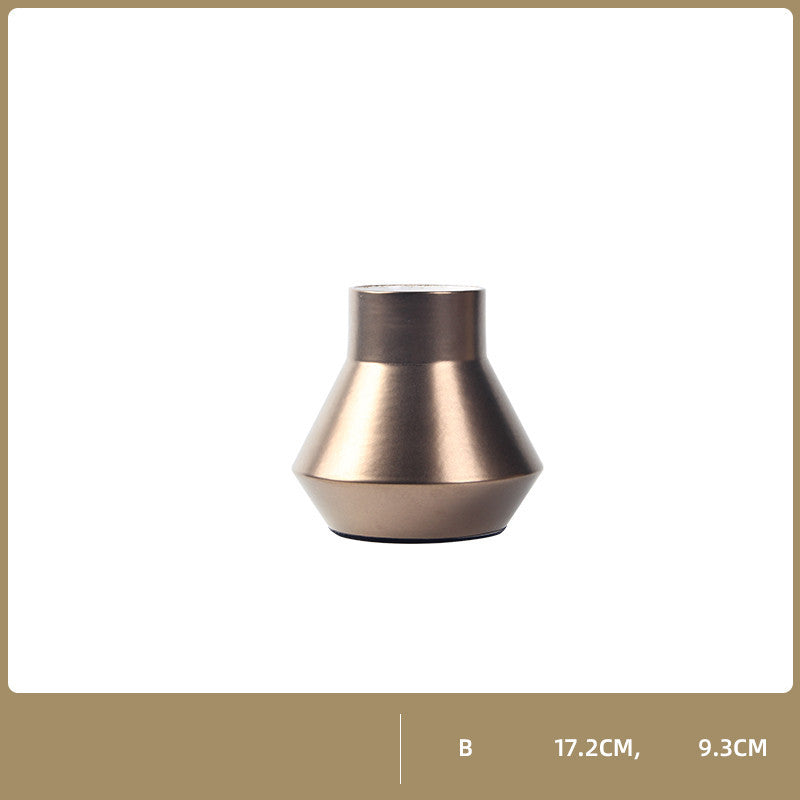 Modern And Simple Golden Ceramic Vase Ornaments Nordic Net Red Creative