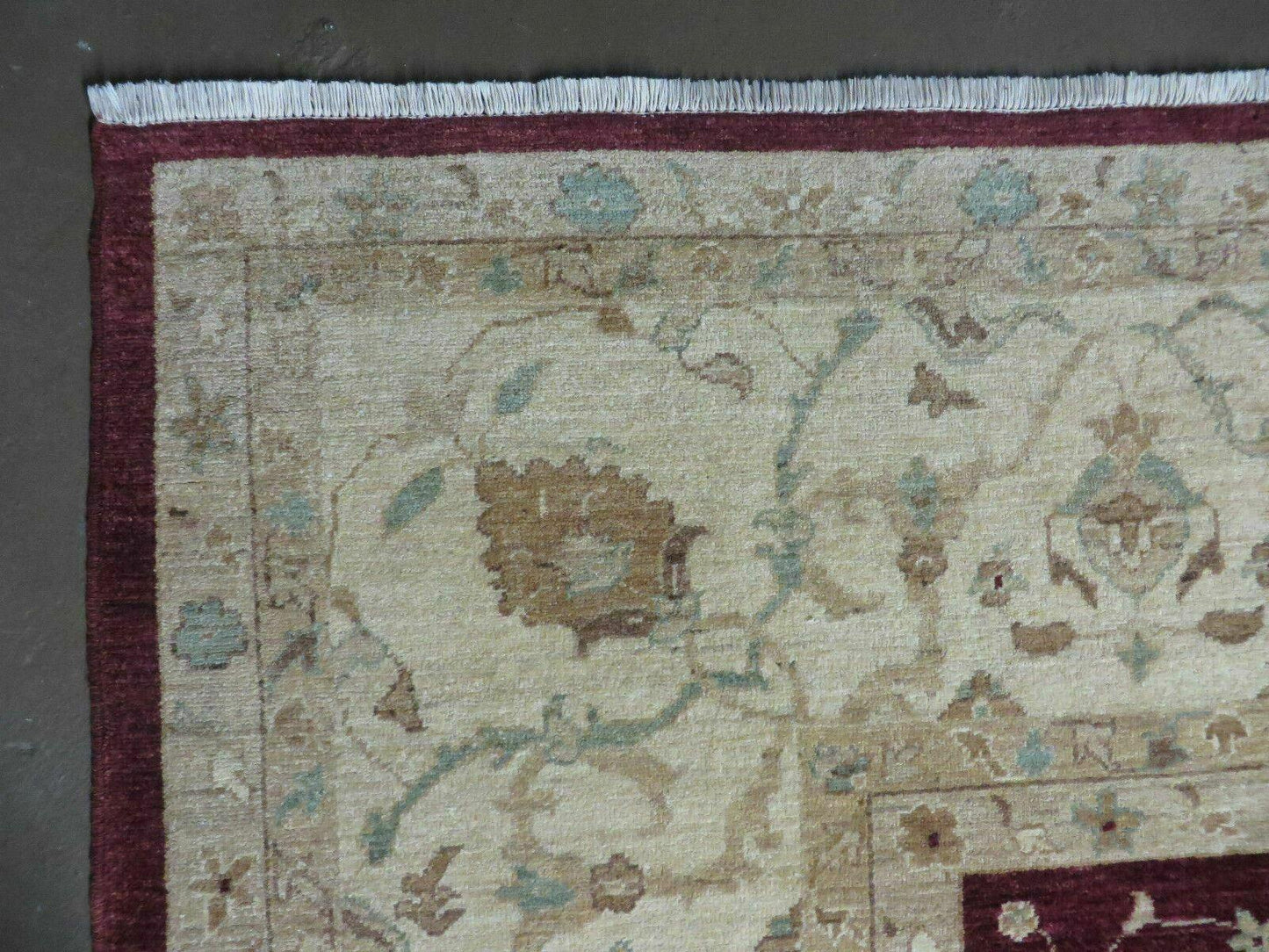 10' X 14' Vintage Handmade PESHAVAR CHOBI Pakistani Agra Wool Carpet Nice
