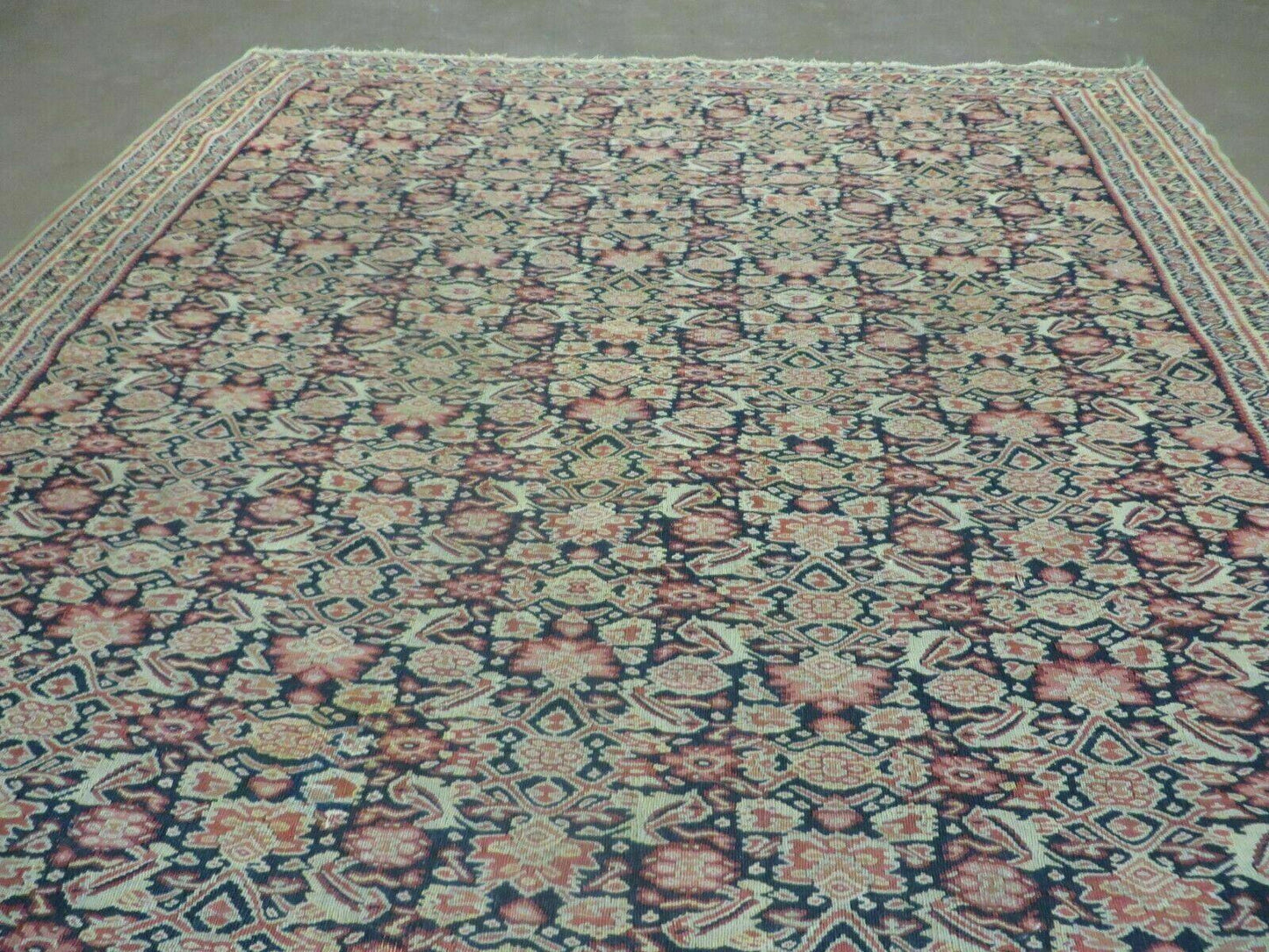 4' X7' Antique Handmade Turkish Wool Kilim Soumak Flat Weave Rug Tribal Organic