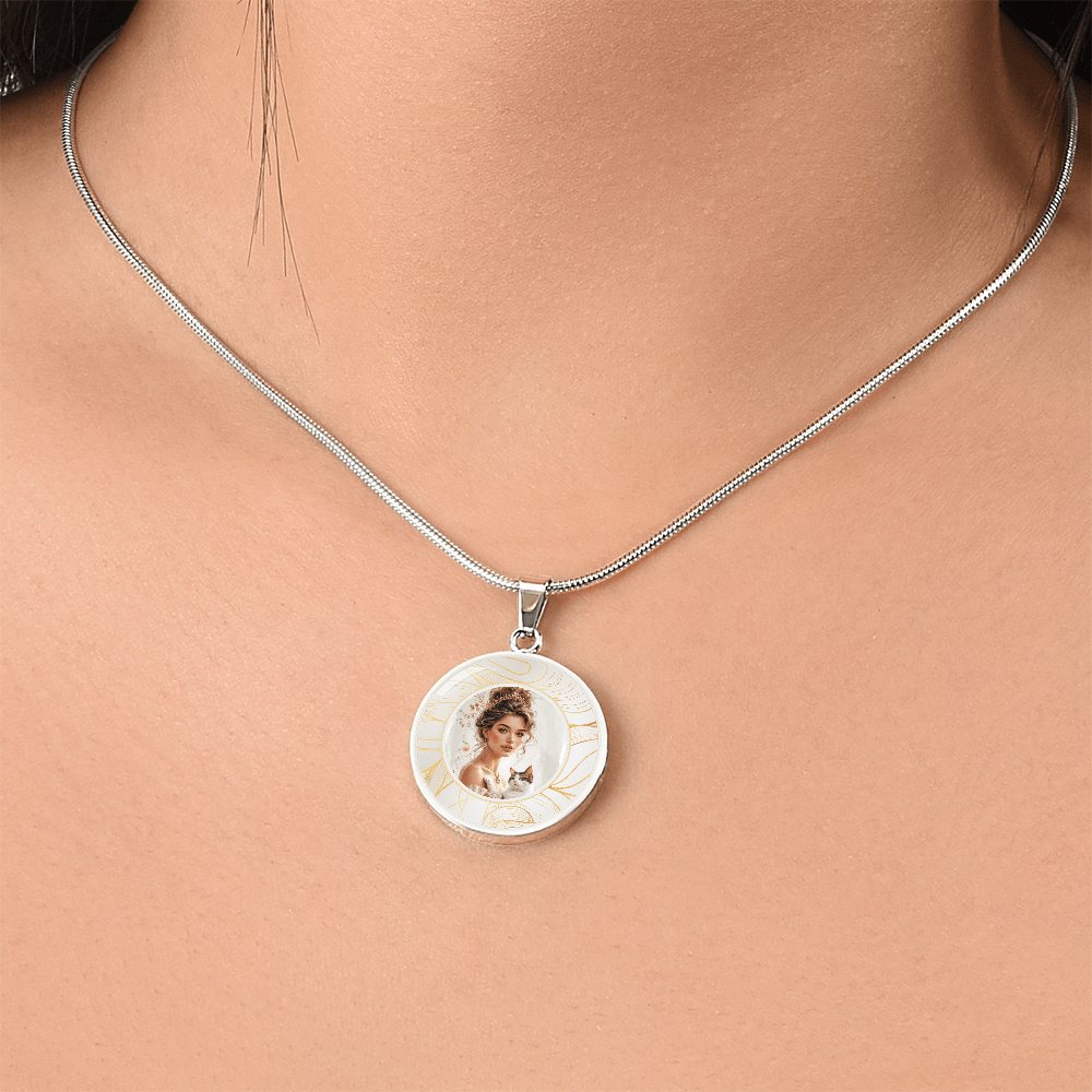 Beautiful Cat Lady Pendant Necklace