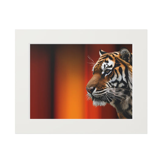 Beautiful Tiger Fine Art Print with Passepartout Frame