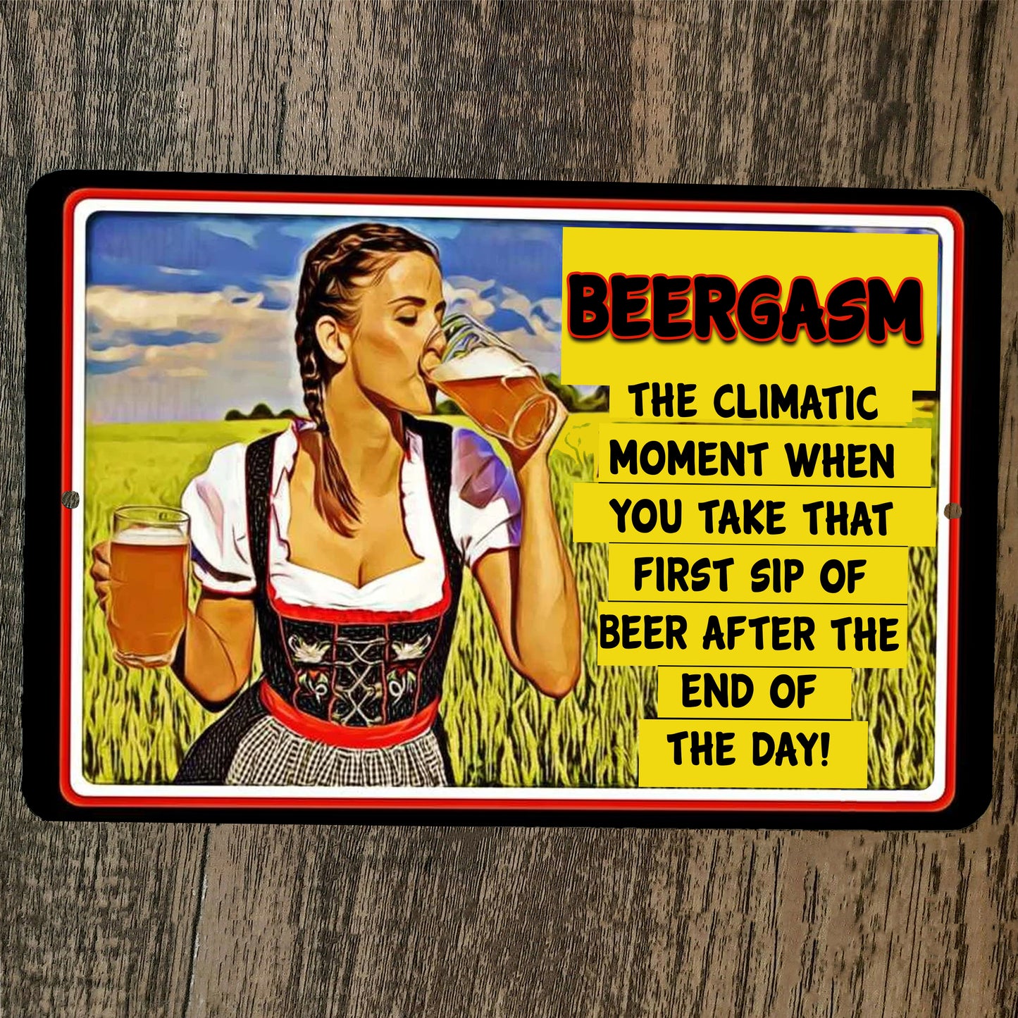 Bundle of Beers 5 Humorous 8x12 Metal Wall Bar Signs and Mouse Pad #3