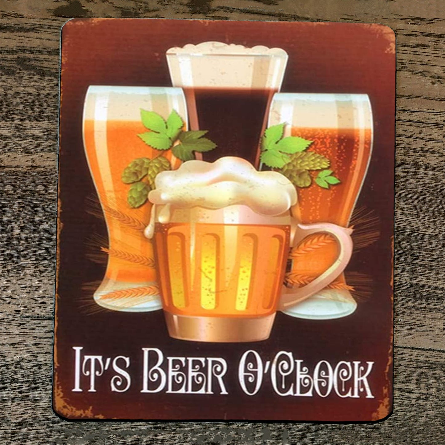 Bundle of Beers 5 Humorous 8x12 Metal Wall Bar Signs and Mouse Pad #2