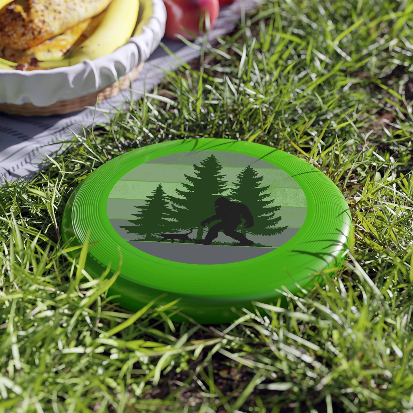 Bigfoot Adventure Flying Disc – Outdoor Fun with Nature Design