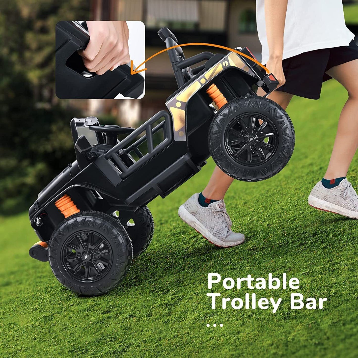 Black Kids Electric Ride On Car with Remote Control - Fun and Exciting Toy for 12V Adventures