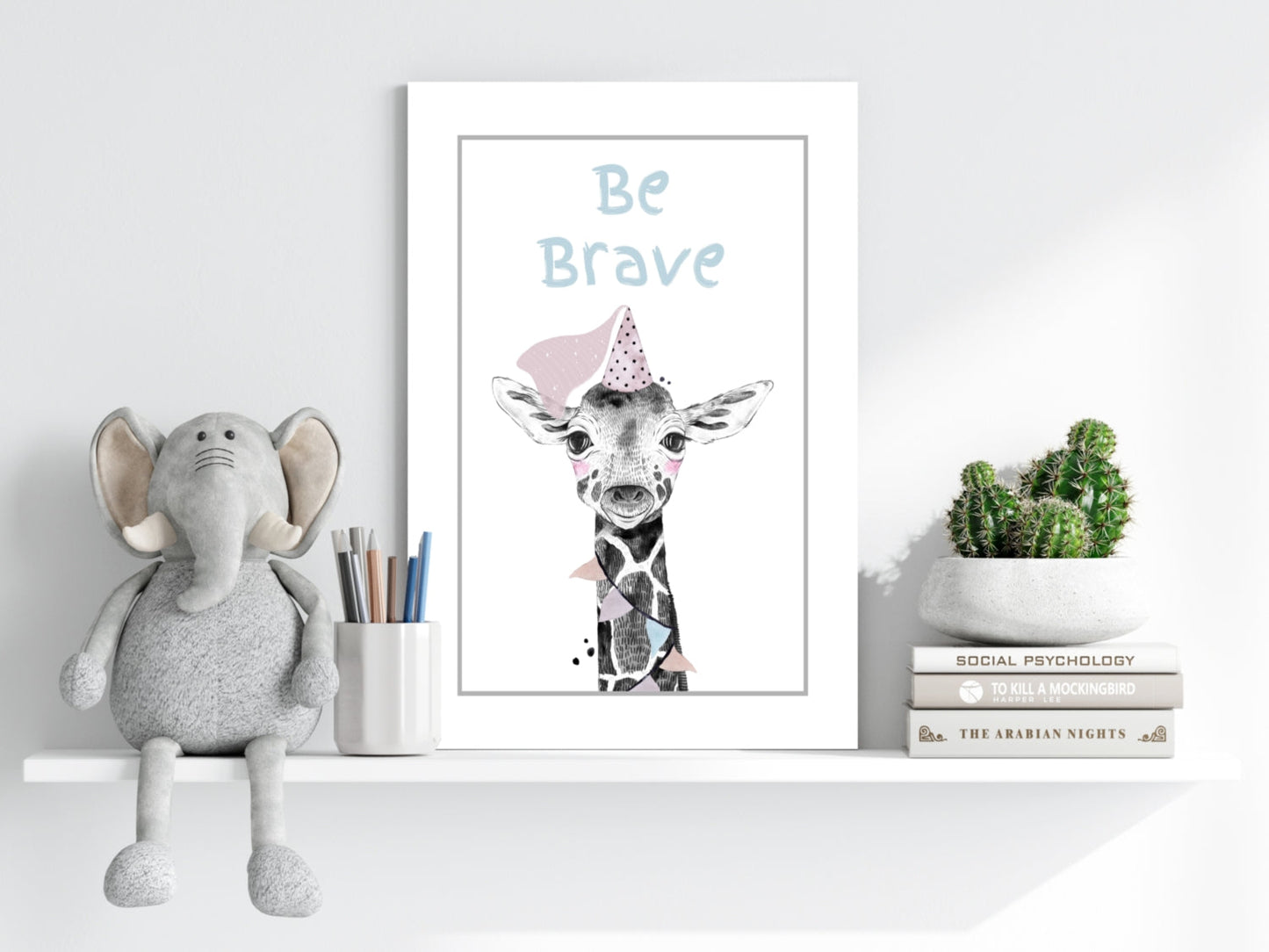 Be Brave Aluminum Print
