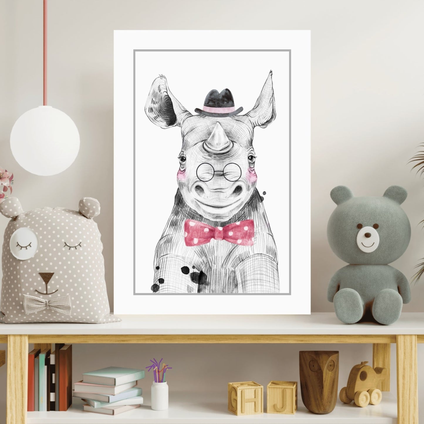 Mr Hippo Aluminum Print