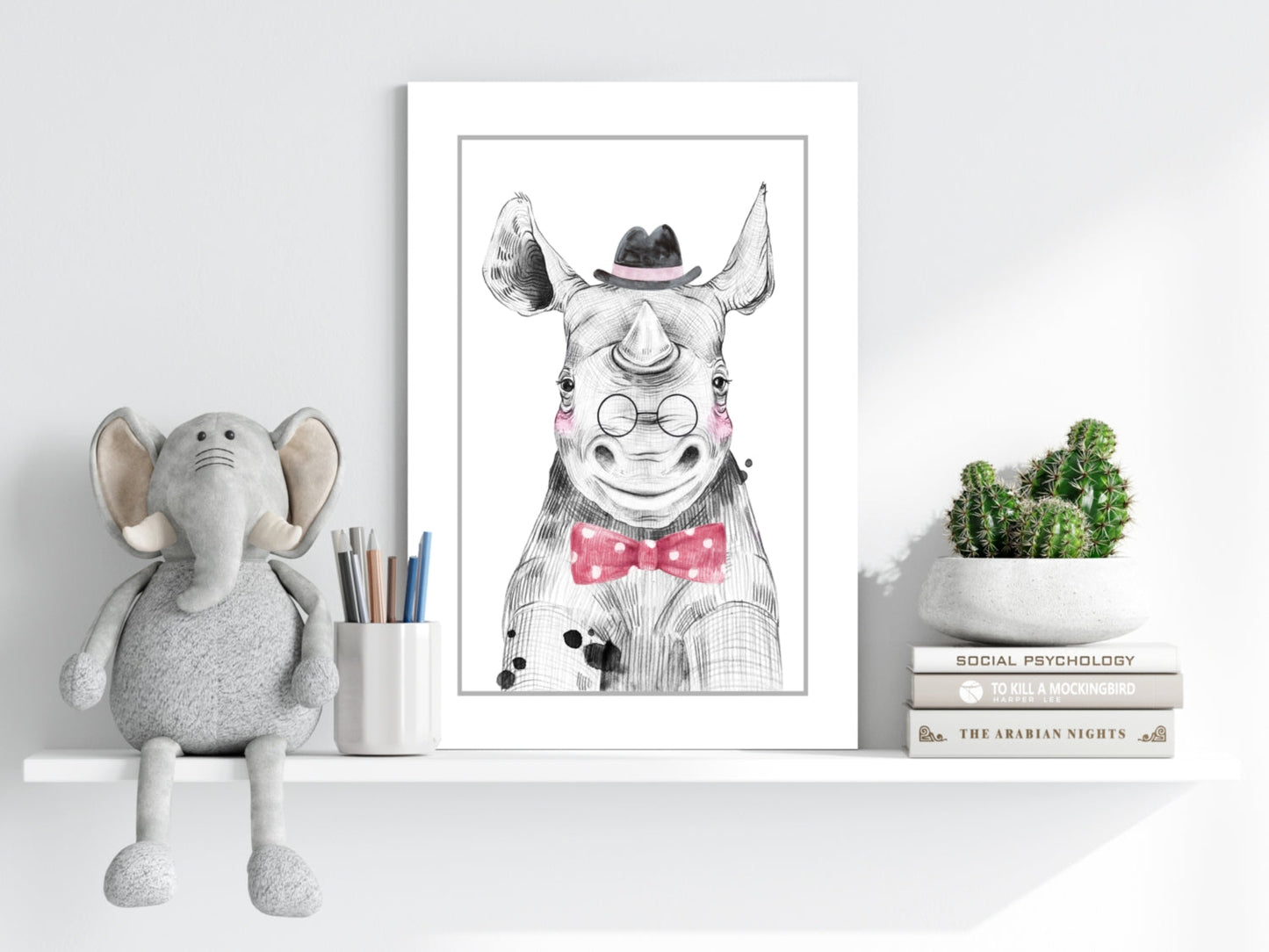 Mr Hippo Aluminum Print