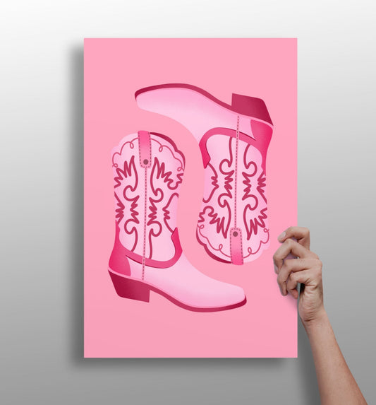 Pinky Boots Aluminum Print