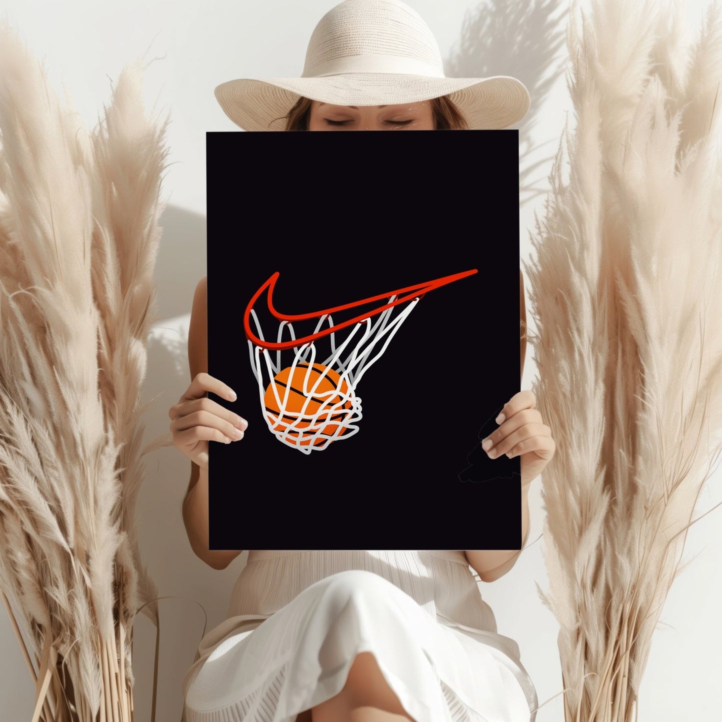 Basketball Aluminum Print Wall Art 16x11 Inches