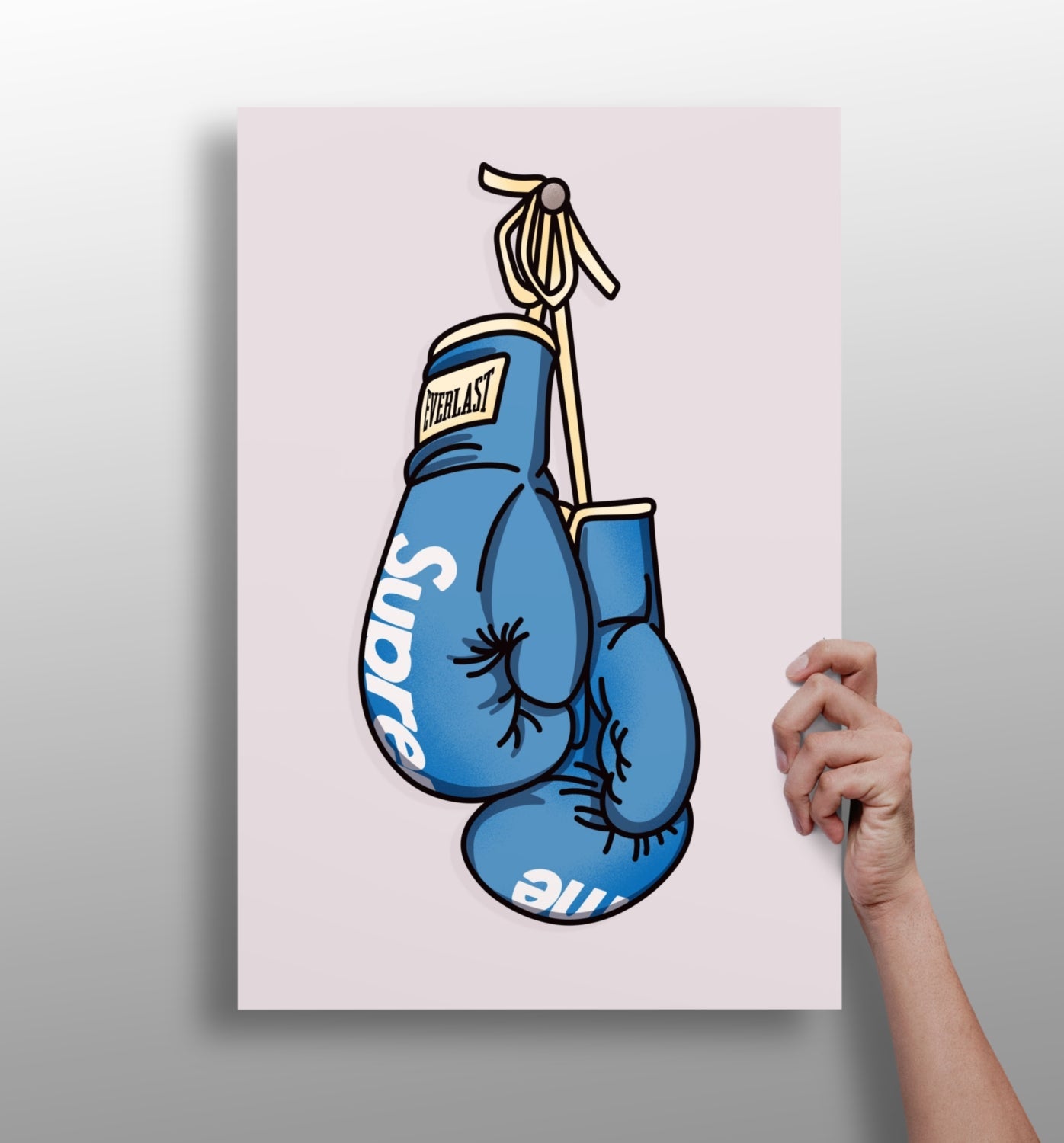 Boxing Gloves Aluminum Art Print, 16x11 Inches, Durable Matte Finish
