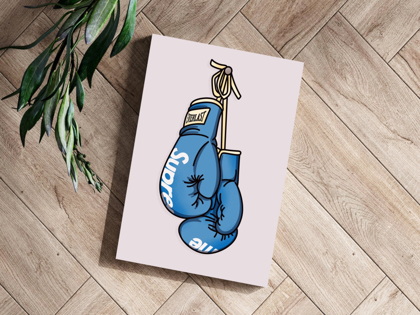 Boxing Gloves Aluminum Art Print, 16x11 Inches, Durable Matte Finish