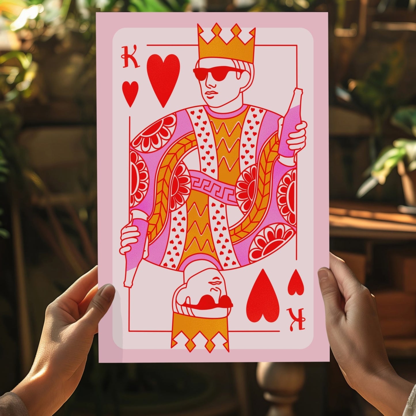 Heart King Aluminum Print