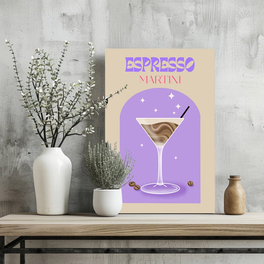 Espresso Martini Aluminum Print