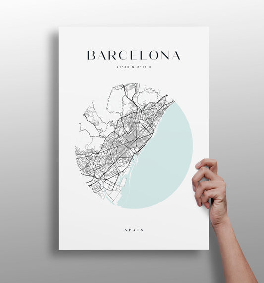 Barcelona V2 Aluminum Print