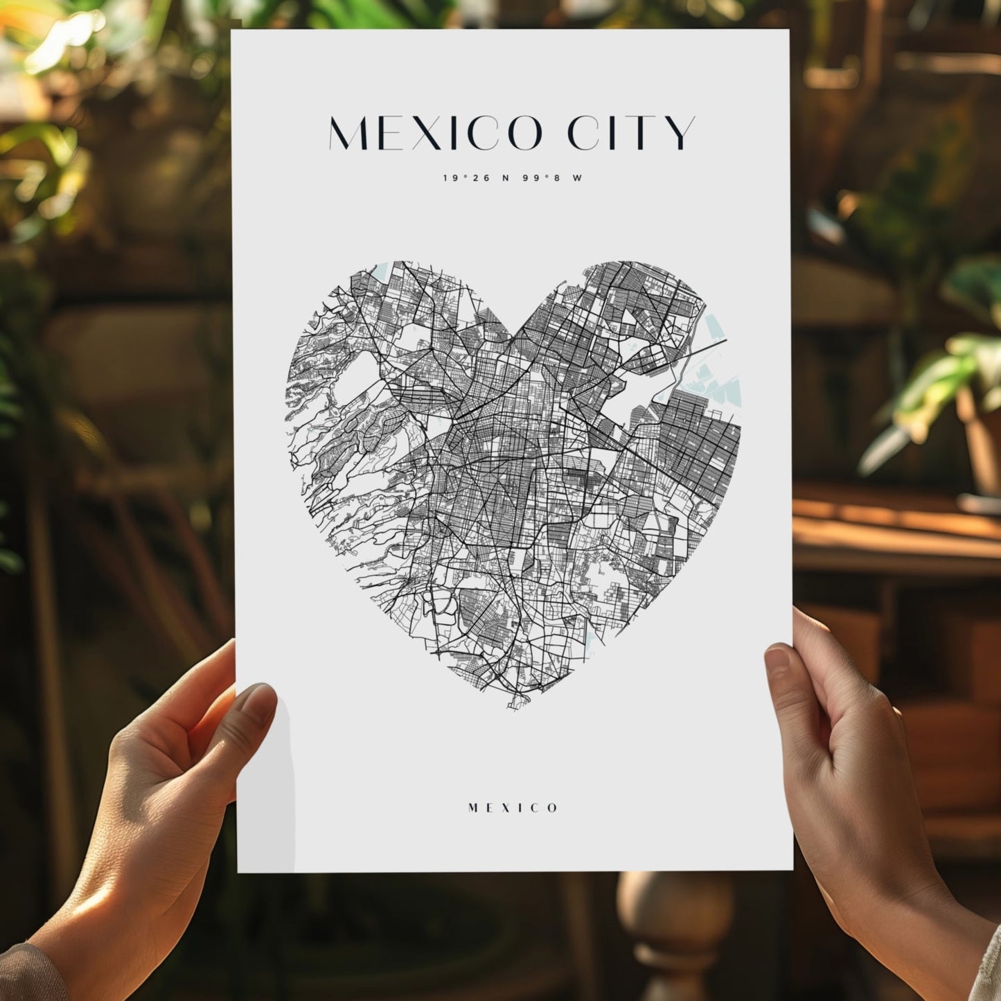 Mexico City V1 Aluminum Print