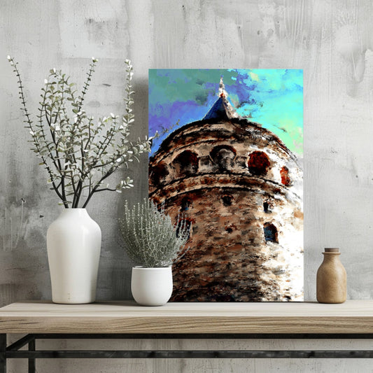 Galata Tower Aluminum Print