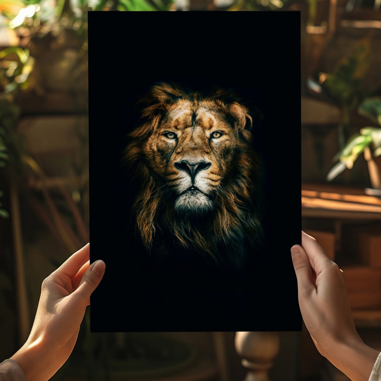 Lion Aluminum Print