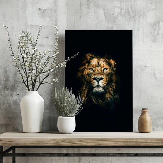 Lion Aluminum Print
