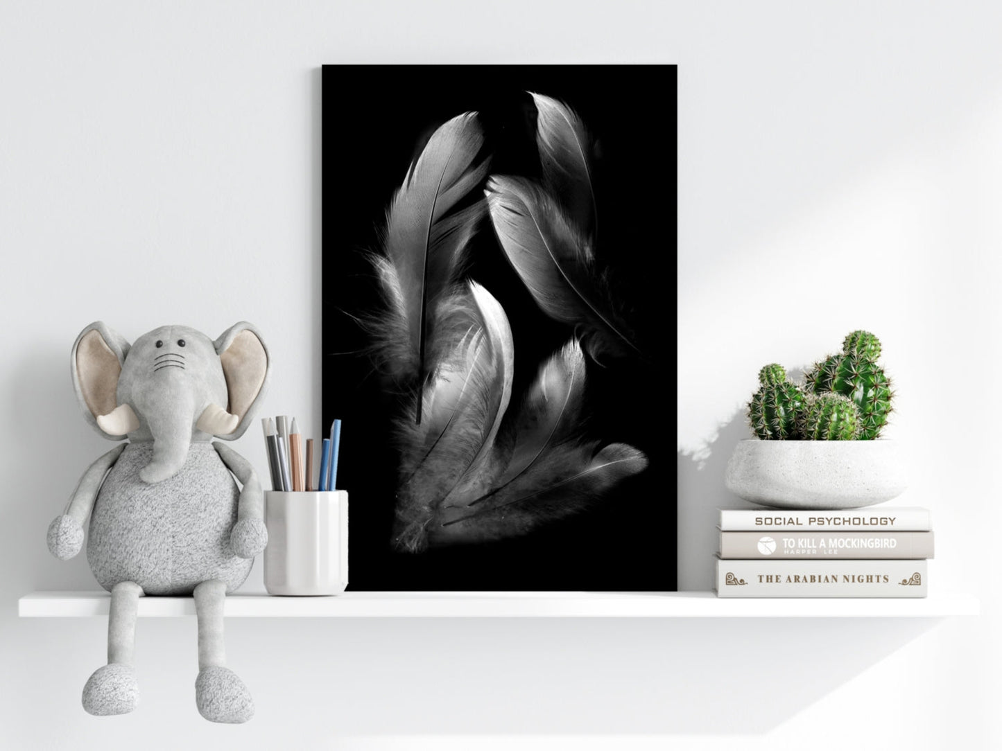 Feathers Aluminum Print
