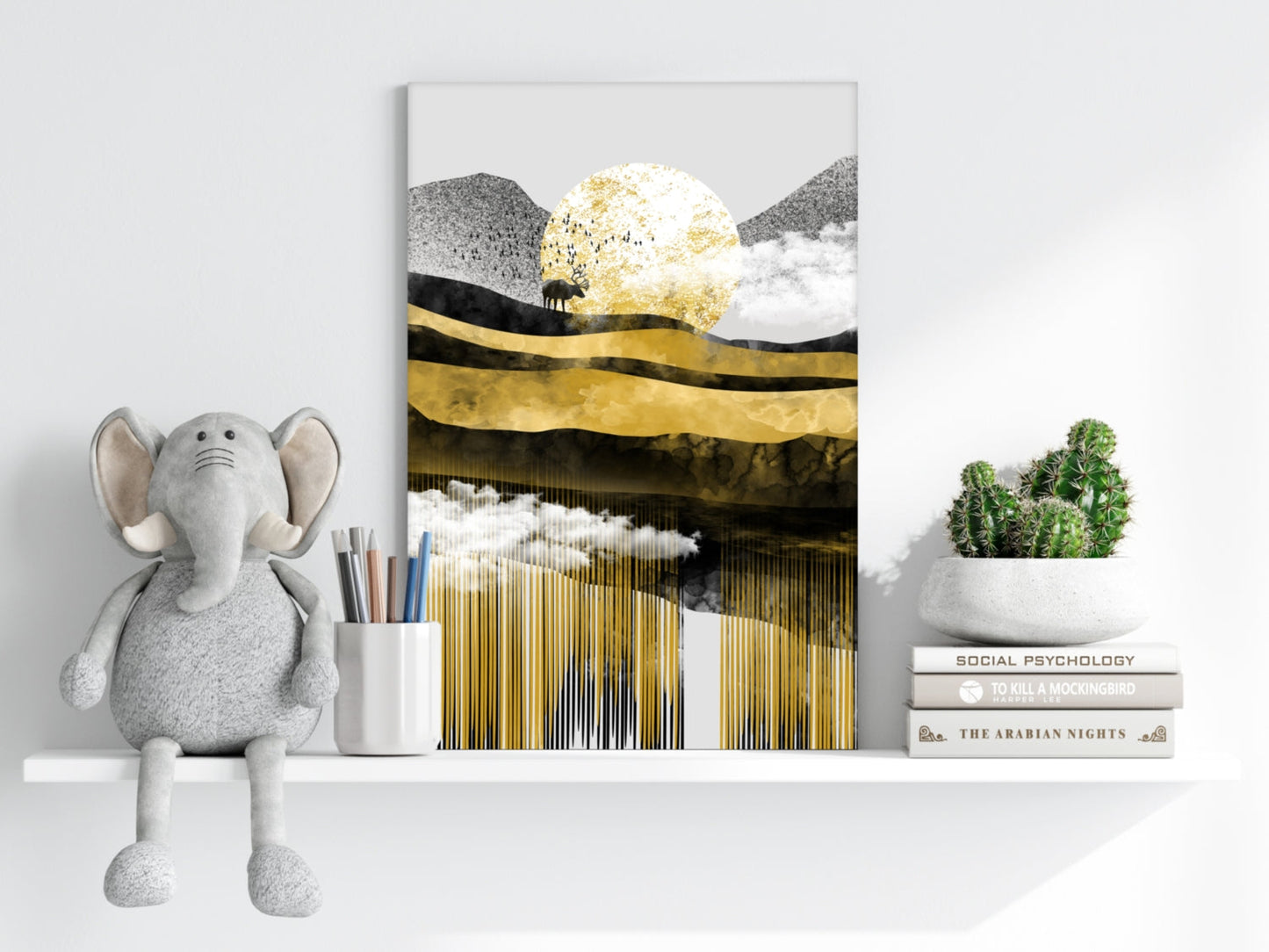 Abstract Valley Aluminum Print